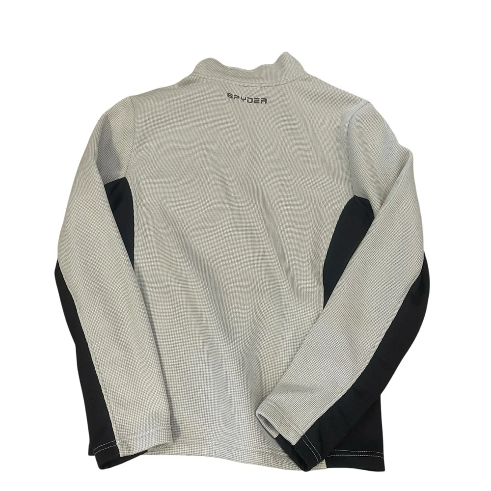 Men’s Spyder Bandit Outbound Black and Grey Fleece 1/4 Zip Jacket Pullover - Picture 3 of 5